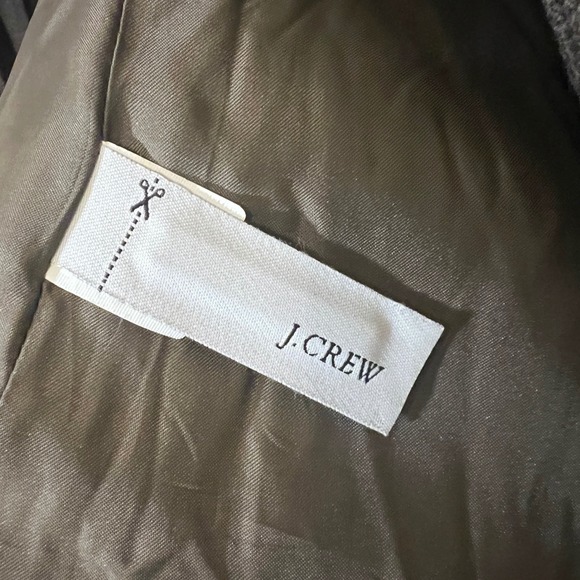 J. Crew Wool Blend Belted Coat in Dark Olive,‎ Women's Size Large - Picture 10 of 11